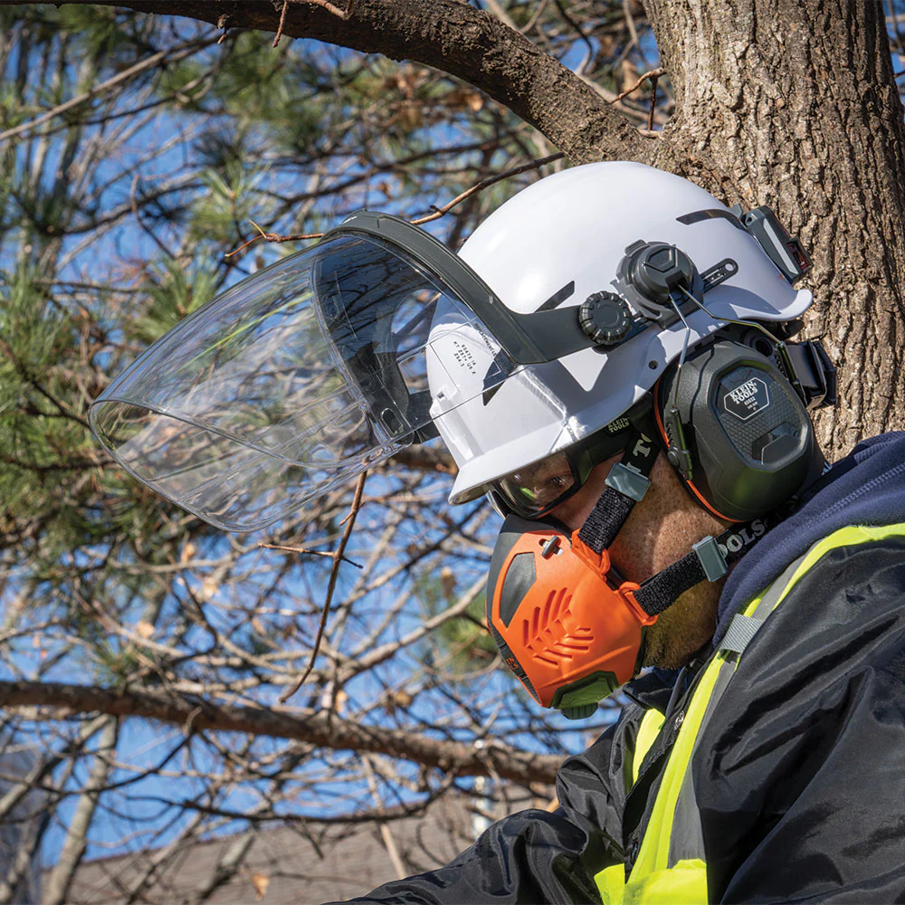 Klein Tools Face Shield, Safety Helmet and Cap-Style Hard Hat, Clear, Model 60472* - Image 8