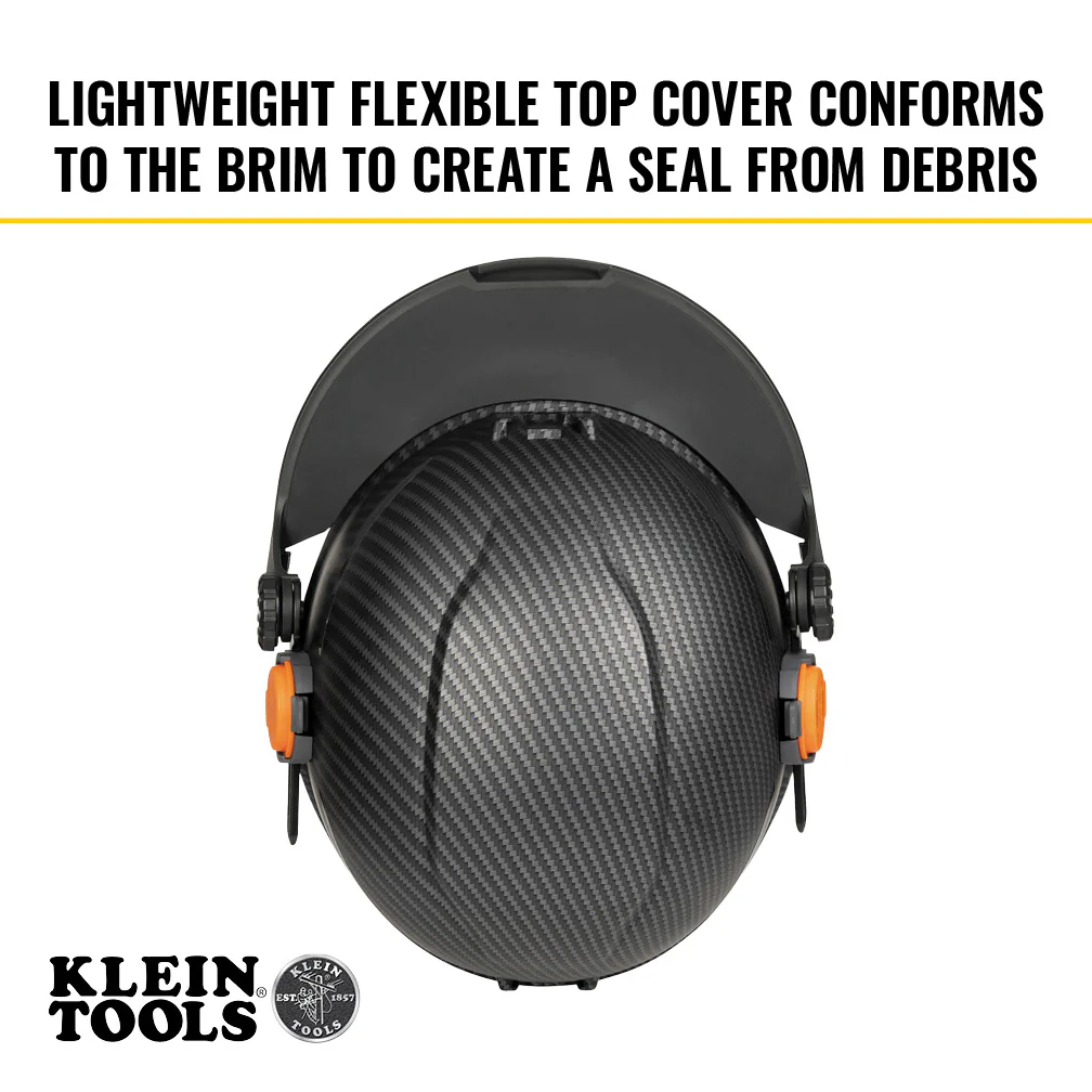 Klein Tools Face Shield, Full Brim Hard Hat, Gray Tint, Model 60529* - Image 4