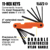 Klein Tools Pro Folding Hex Key Set, SAE and Metric, Model 70552* - Image 3