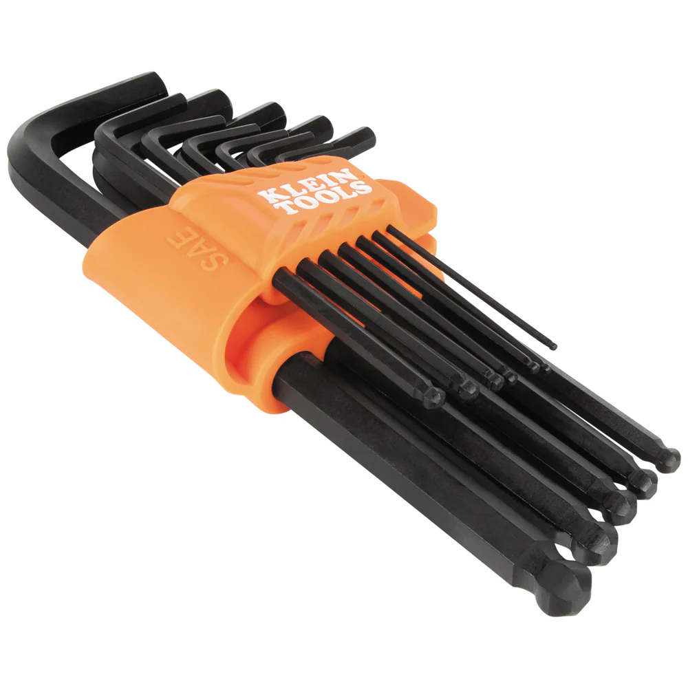 Klein Tools L-Style Ball-End Hex Key Wrench Set, SAE, 12-Piece, Model BLS12* - Image 2