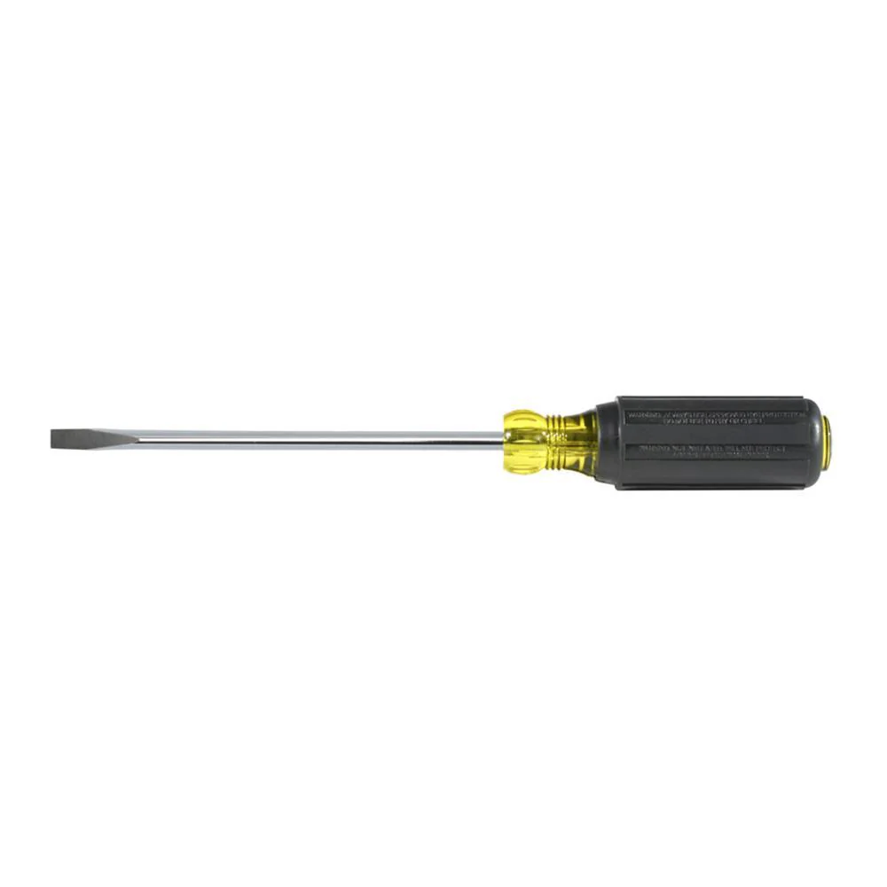 Klein Tools 1/4-Inch Cabinet Tip Screwdriver, 6-Inch Round Shank, Model 605-6 - Image 3