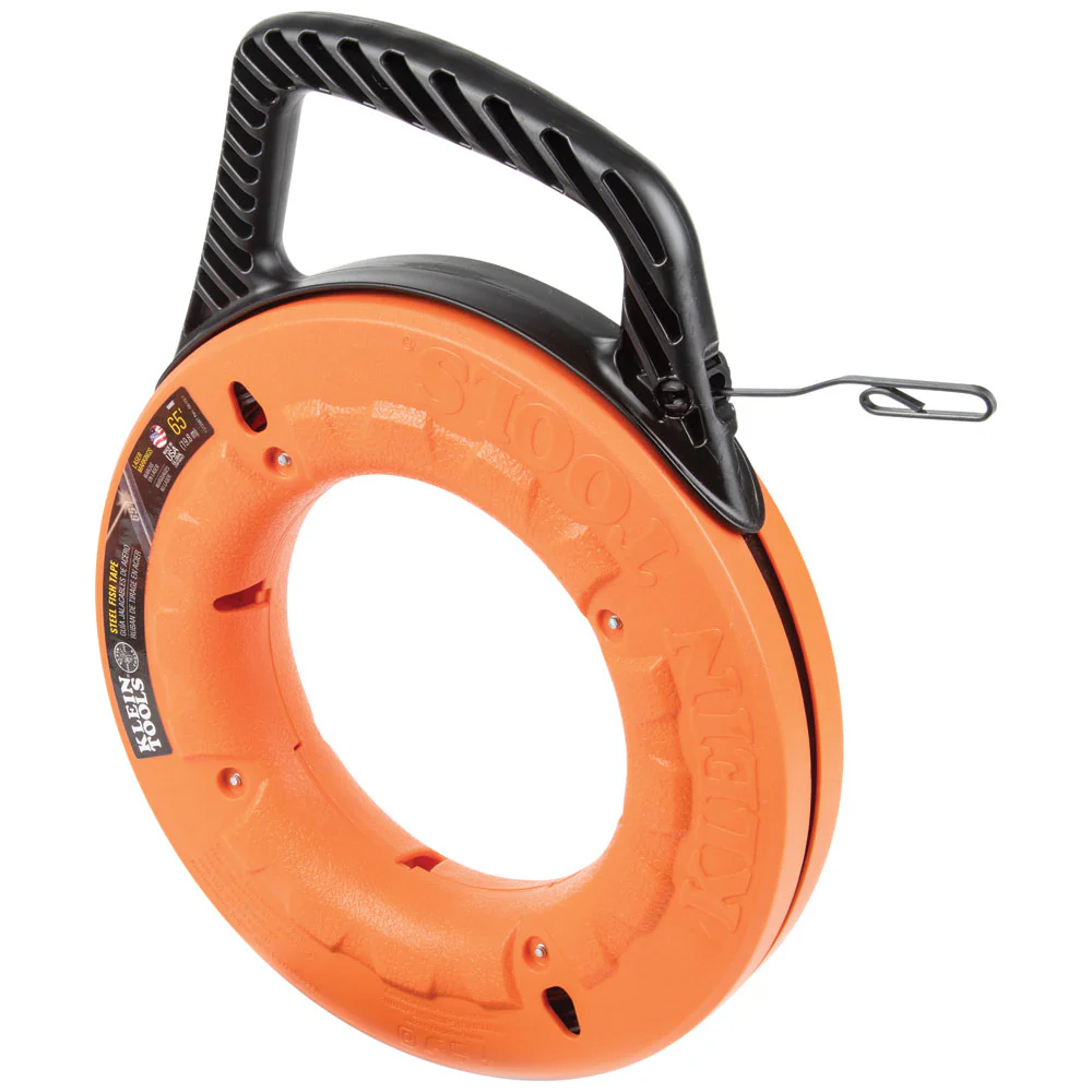 Klein Tools 1/8-Inch Wide Steel Fish Tape 65-Foot, Model 56002