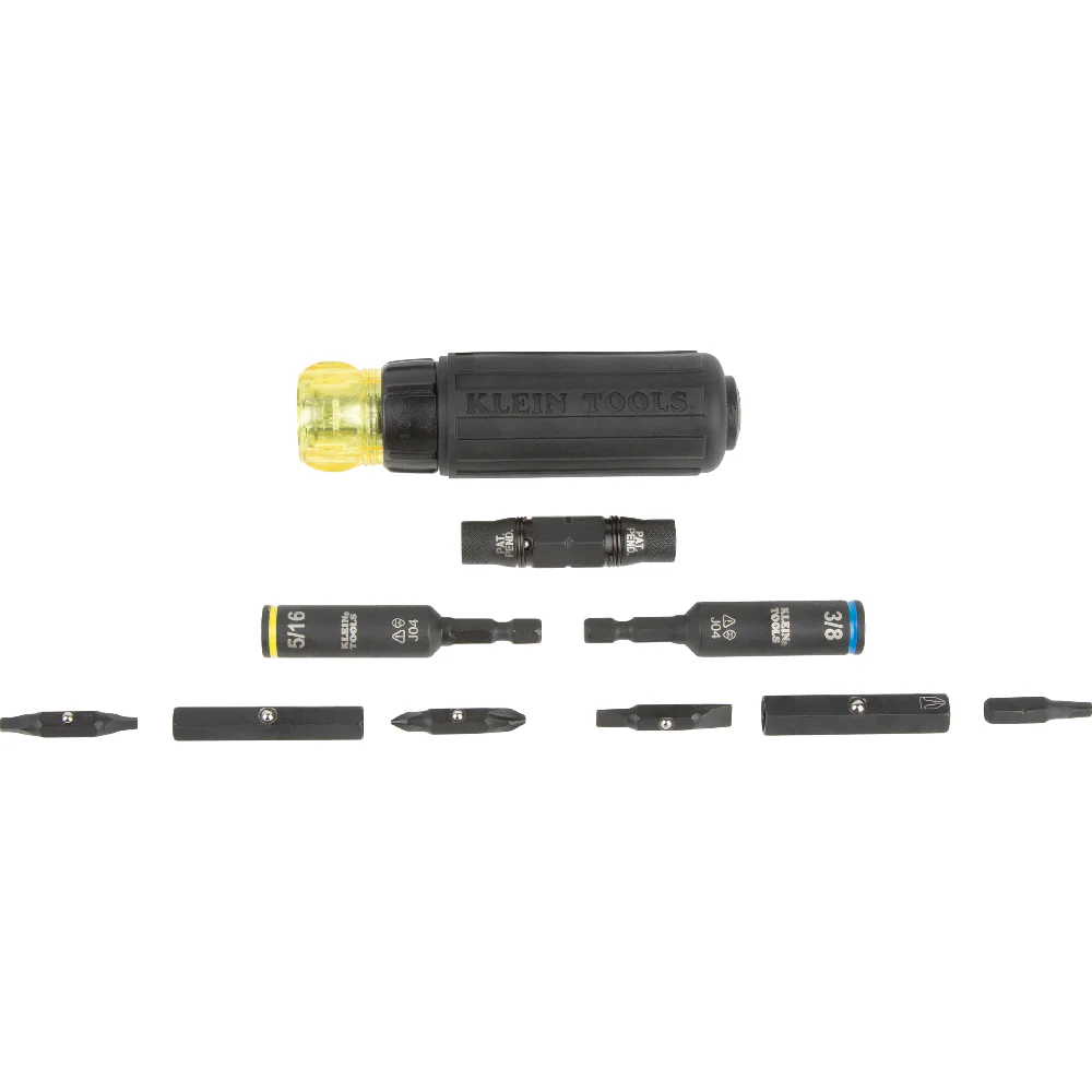 Klein Tools 11-in-1 Ratcheting Impact Rated Screwdriver / Nut Driver, Model 32500HDRT - Image 2
