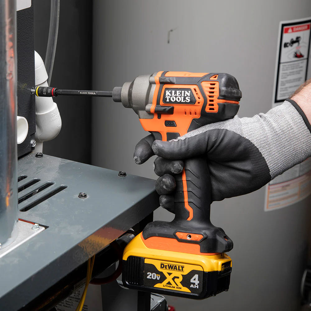 Klein Tools 14-in-1 HVAC Adjustable-Length Impact Screwdriver with Flip Socket, Model 32304* - Image 6