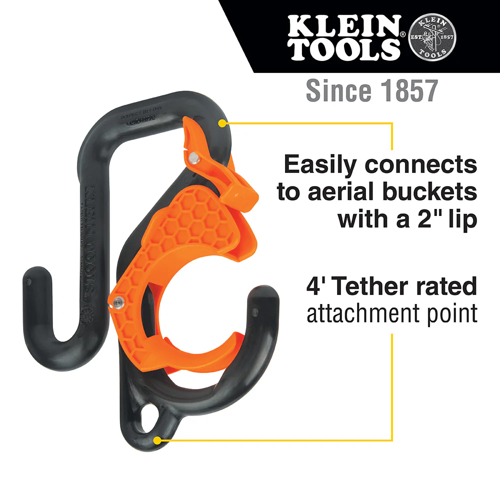 Klein Tools 2-Inch Gated Bucket Hook, Model 5144LG2* - Image 2