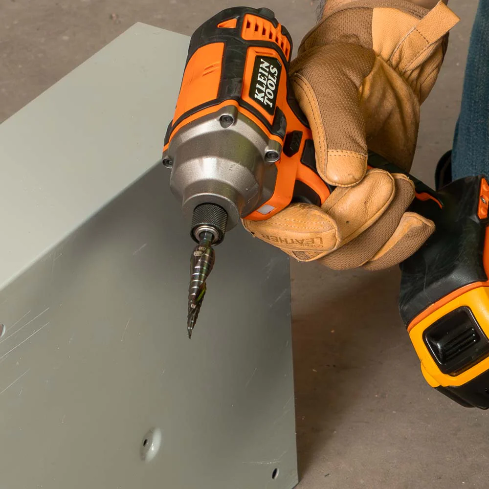 Klein Tools 3 Piece Premium All Purpose Quick-Release Step Bit Kit, Model QRST3PC* - Image 11
