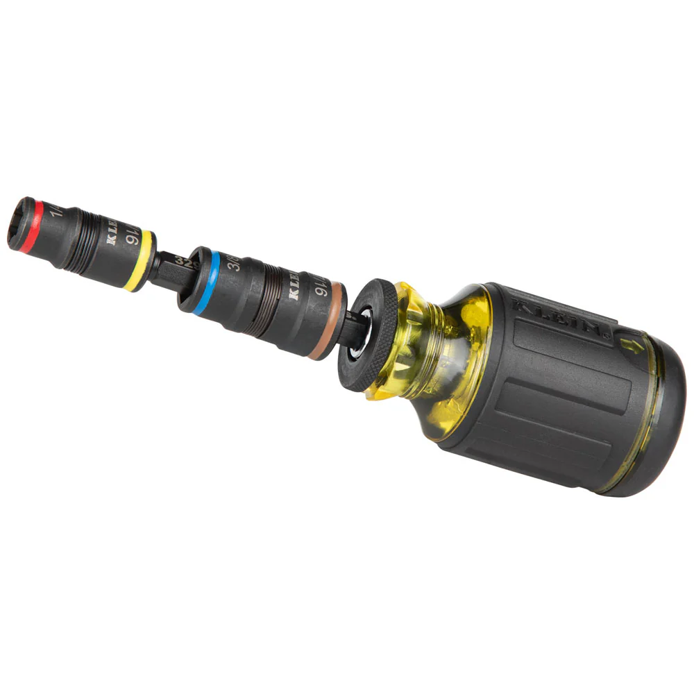 Klein Tools 5-in-1 Impact Rated Flip Socket Set, SAE, Model 32932* - Image 2