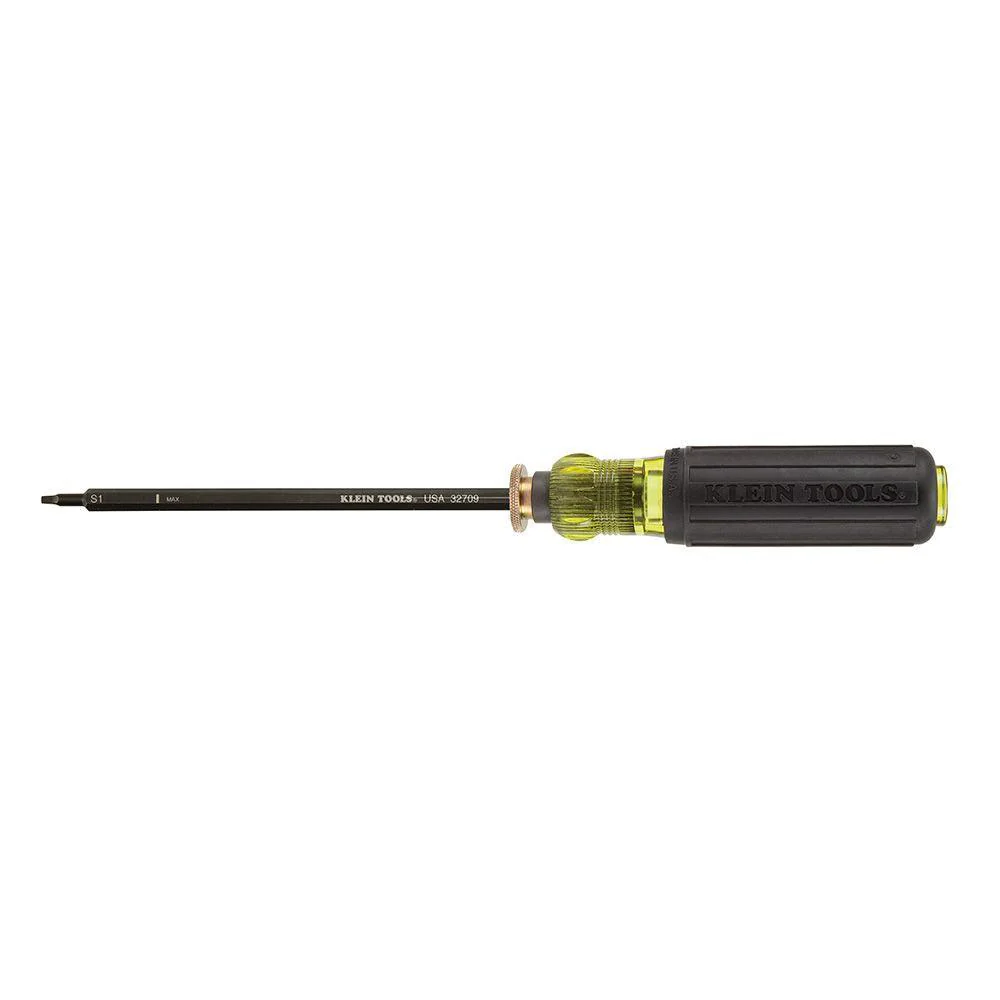 Klein Tools Adjustable Screwdriver, #1 and #2 Square, Model 32708