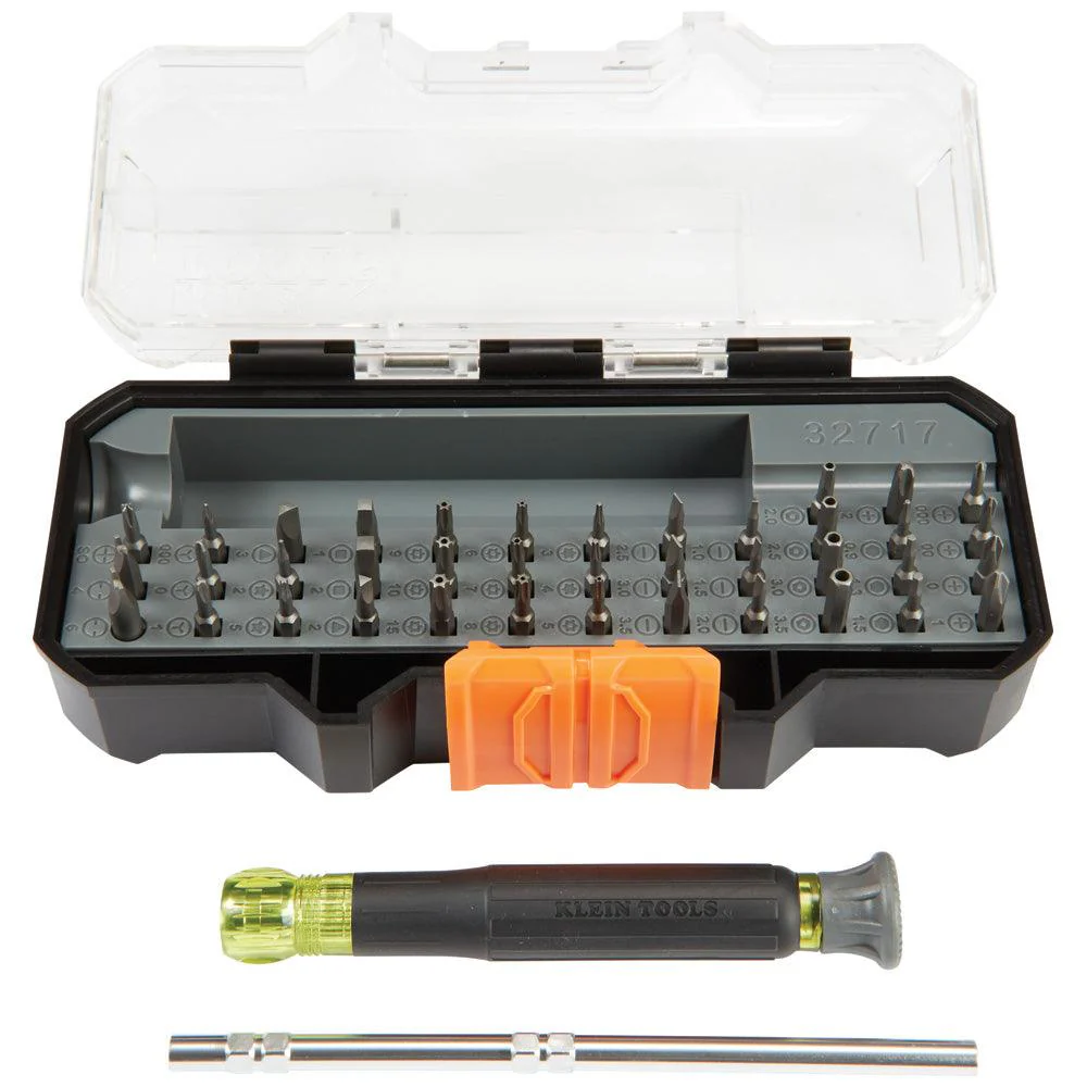 Klein Tools All-in-1 Precision Screwdriver Set with Case, Model 32717 - Image 6