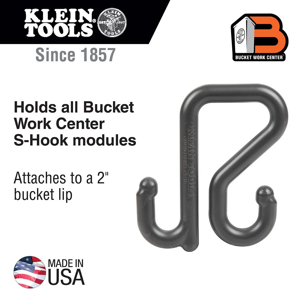 Klein Tools Bucket Work Center 2-Inch Utility  S-Hook, Model BC311 - Image 2