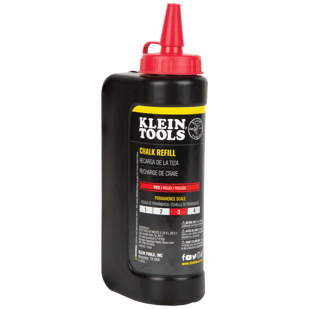Klein Tools Chalk Refill, Red, Model CHLK14R*