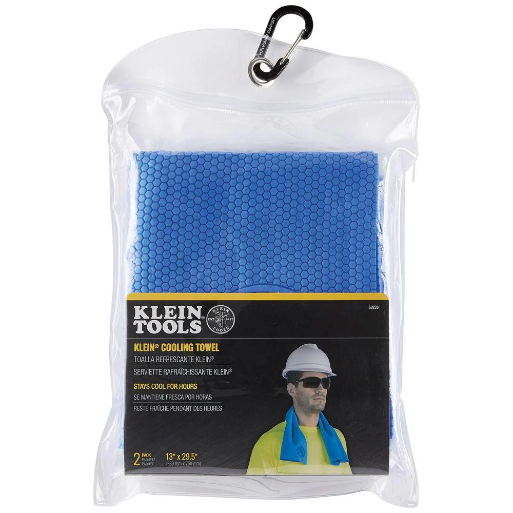 Klein Tools Blue Cooling PVA Towel (Package of 2), Model 60230 - Image 5