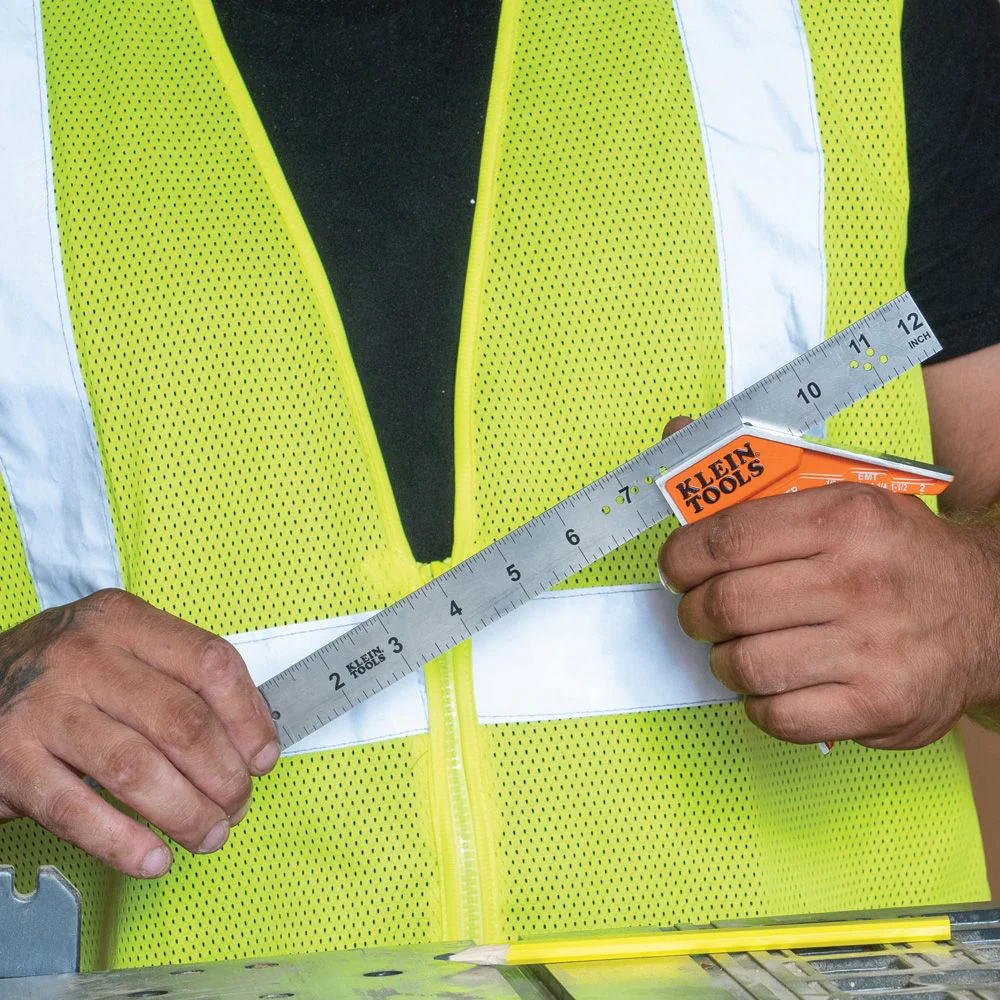 Klein Tools Electrician's Combination Square, 12-Inch, Model 935CSEL - Image 6