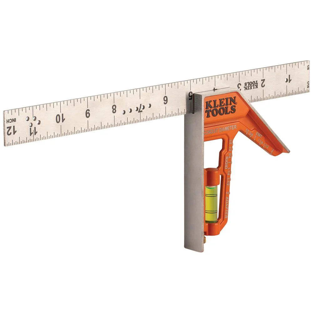 Klein Tools Electrician's Combination Square, 12-Inch, Model 935CSEL - Image 9