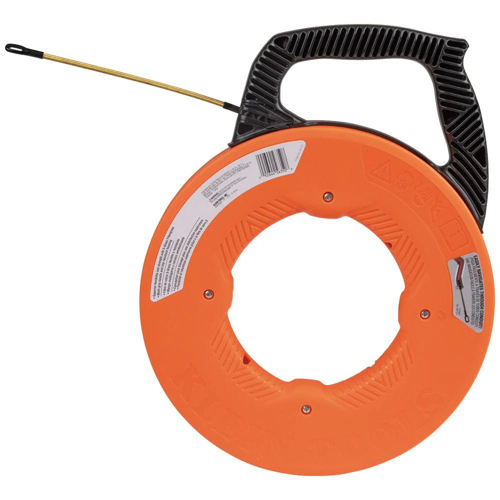 Klein Tools Fiberglass Fish Tape with Spiral Steel Leader, 50-Foot, Model 56350* - Image 5