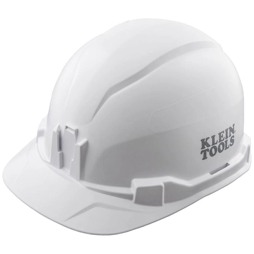 Klein Tools Hard Hat, Non-Vented, Cap Style, White, Model 60100*