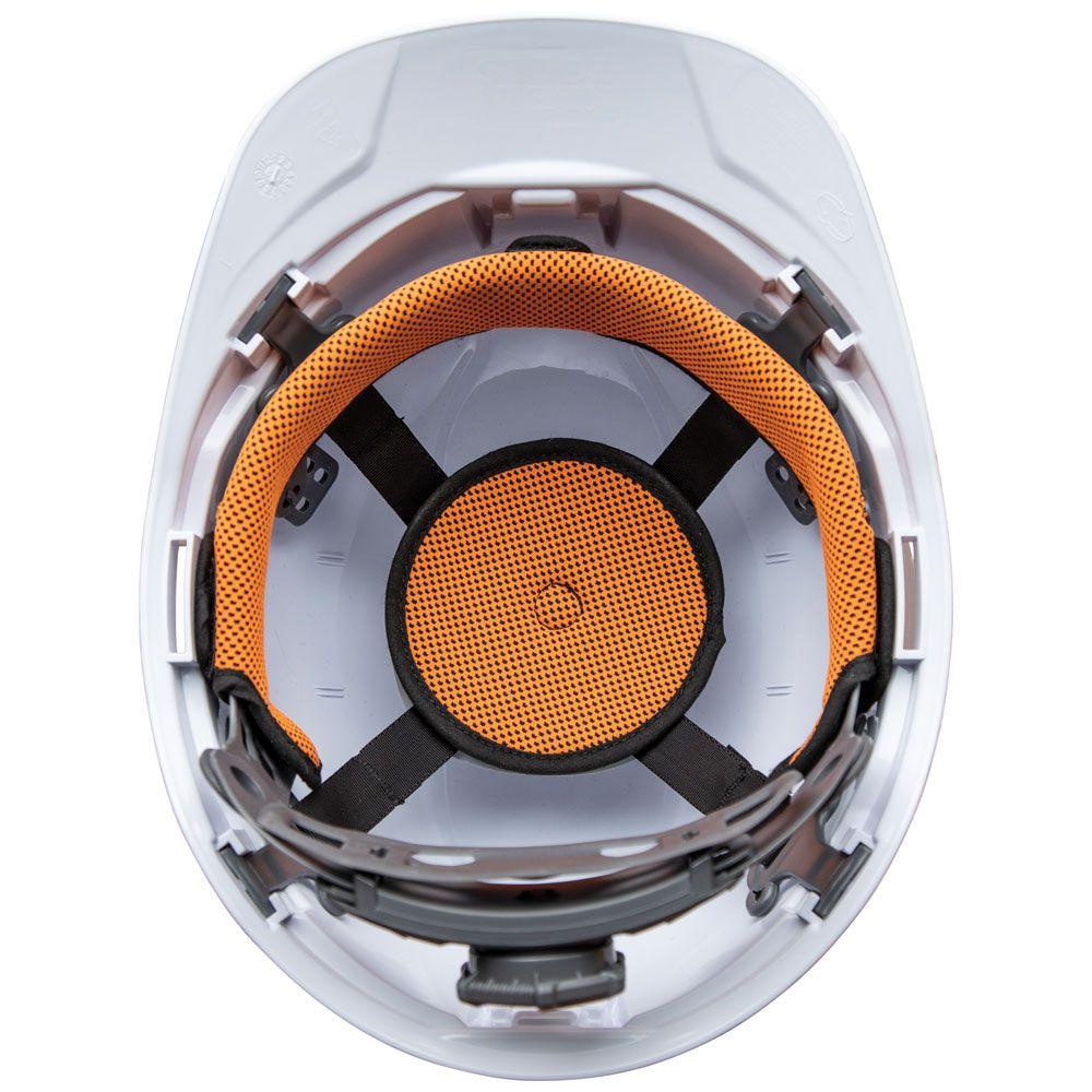 Klein Tools Hard Hat, Non-Vented, Cap Style with Rechargeable Headlamp, White, Model 60107RL - Image 5