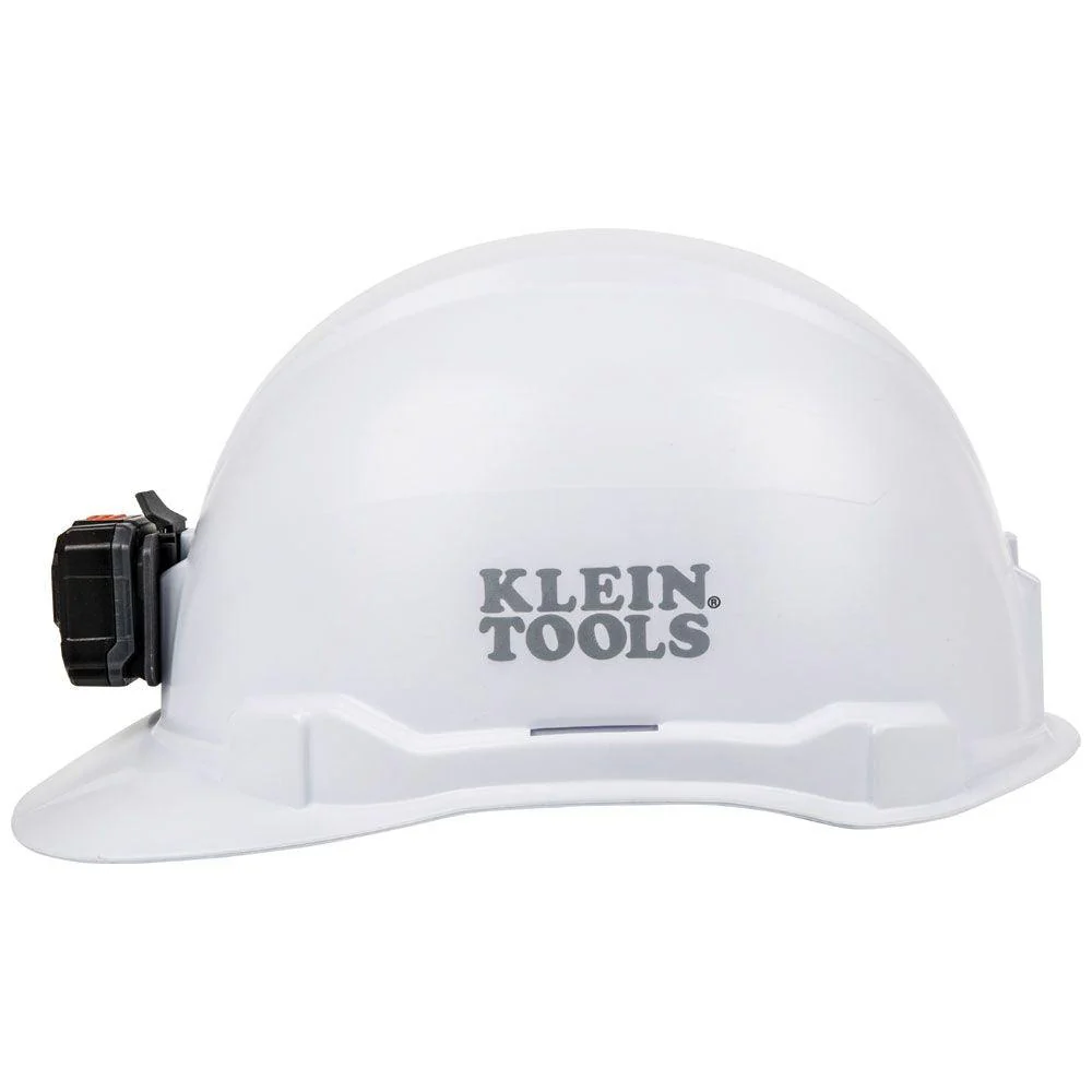 Klein Tools Hard Hat, Non-Vented, Cap Style with Rechargeable Headlamp, White, Model 60107RL - Image 7