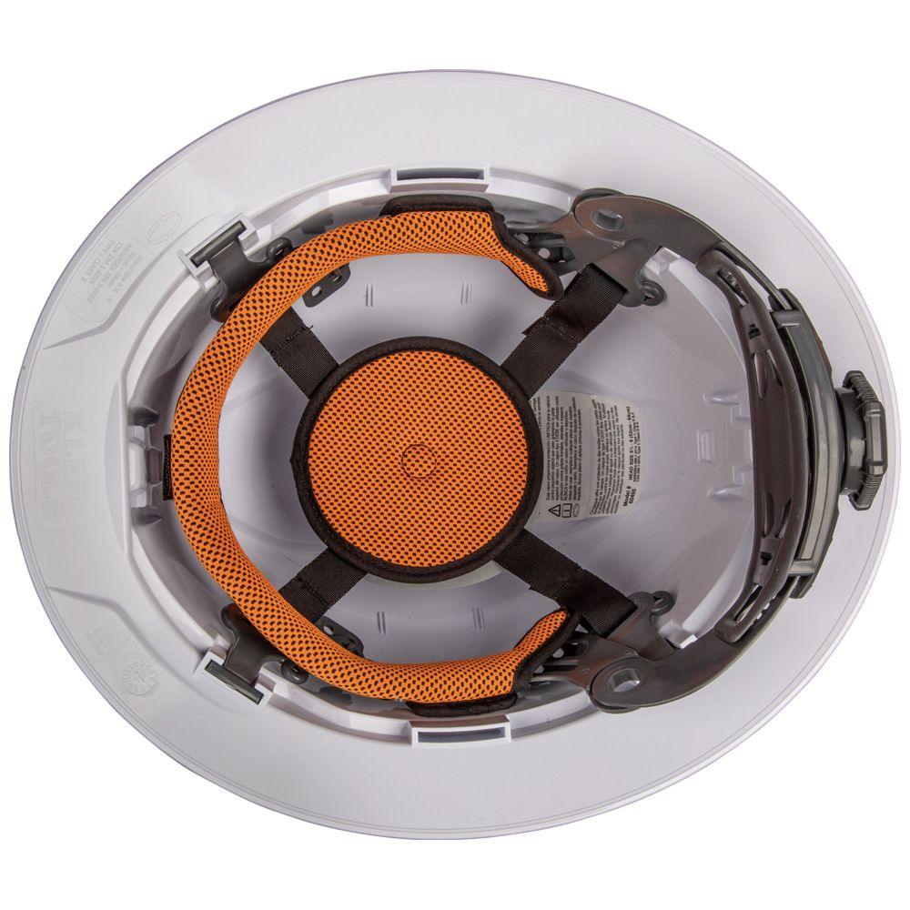 Klein Tools Hard Hat, Non-Vented, Full Brim Style, White, Model 60400 - Image 5