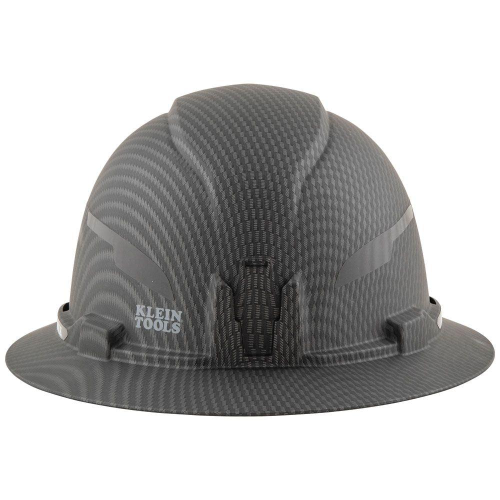 Klein Tools Hard Hat, Premium KARBN™ Pattern, Non-Vented Full Brim, Class E, Model 60345 - Image 3