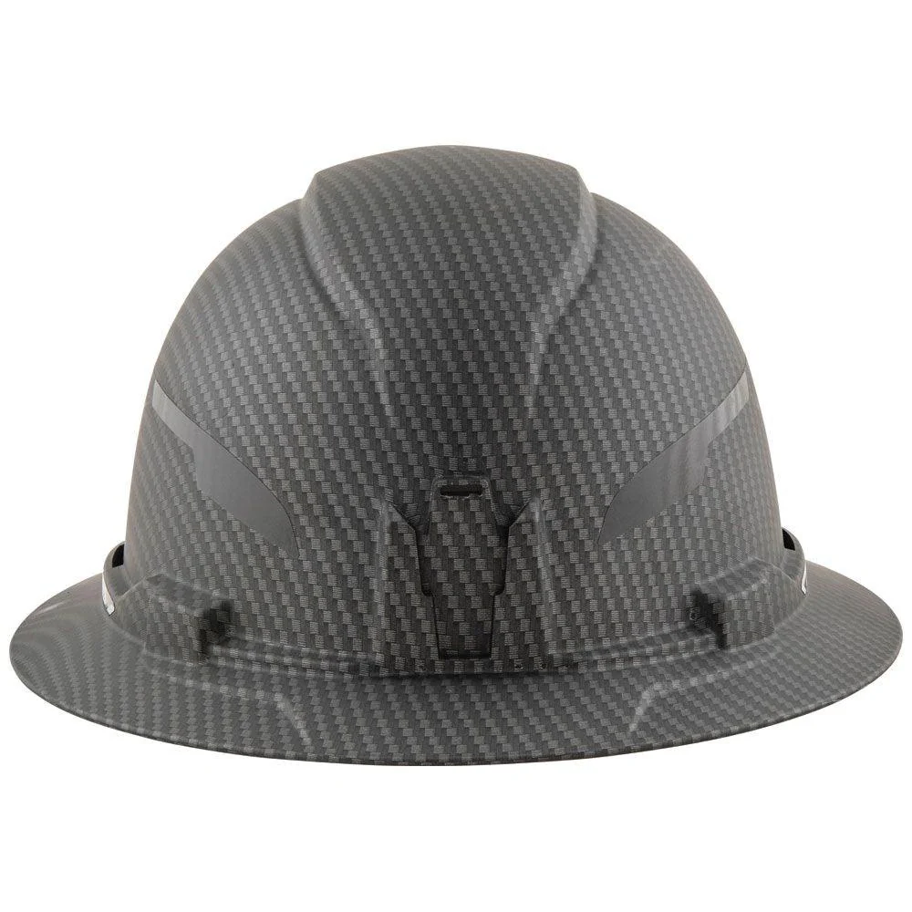 Klein Tools Hard Hat, Premium KARBN™ Pattern, Non-Vented Full Brim, Class E, Model 60345 - Image 4