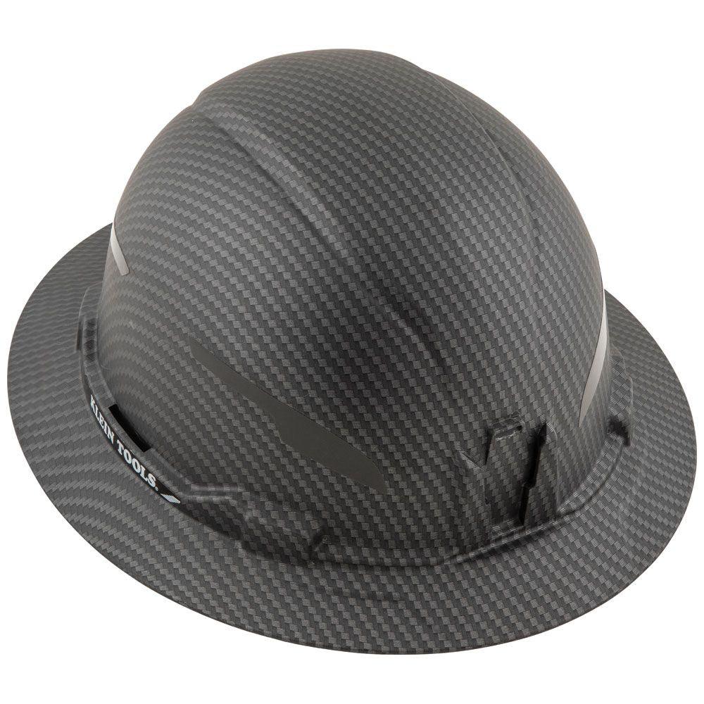 Klein Tools Hard Hat, Premium KARBN™ Pattern, Non-Vented Full Brim, Class E, Model 60345 - Image 5