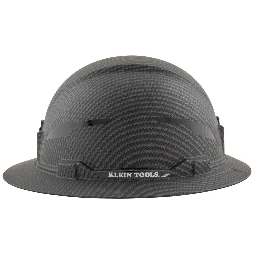 Klein Tools Hard Hat, Premium KARBN™ Pattern, Non-Vented Full Brim, Class E, Model 60345 - Image 6