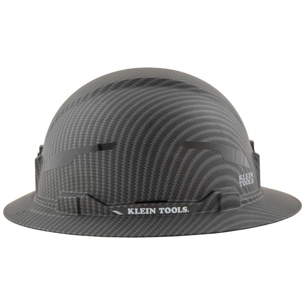 Klein Tools Hard Hat, Premium KARBN™ Pattern, Non-Vented Full Brim, Class E, Model 60345 - Image 7