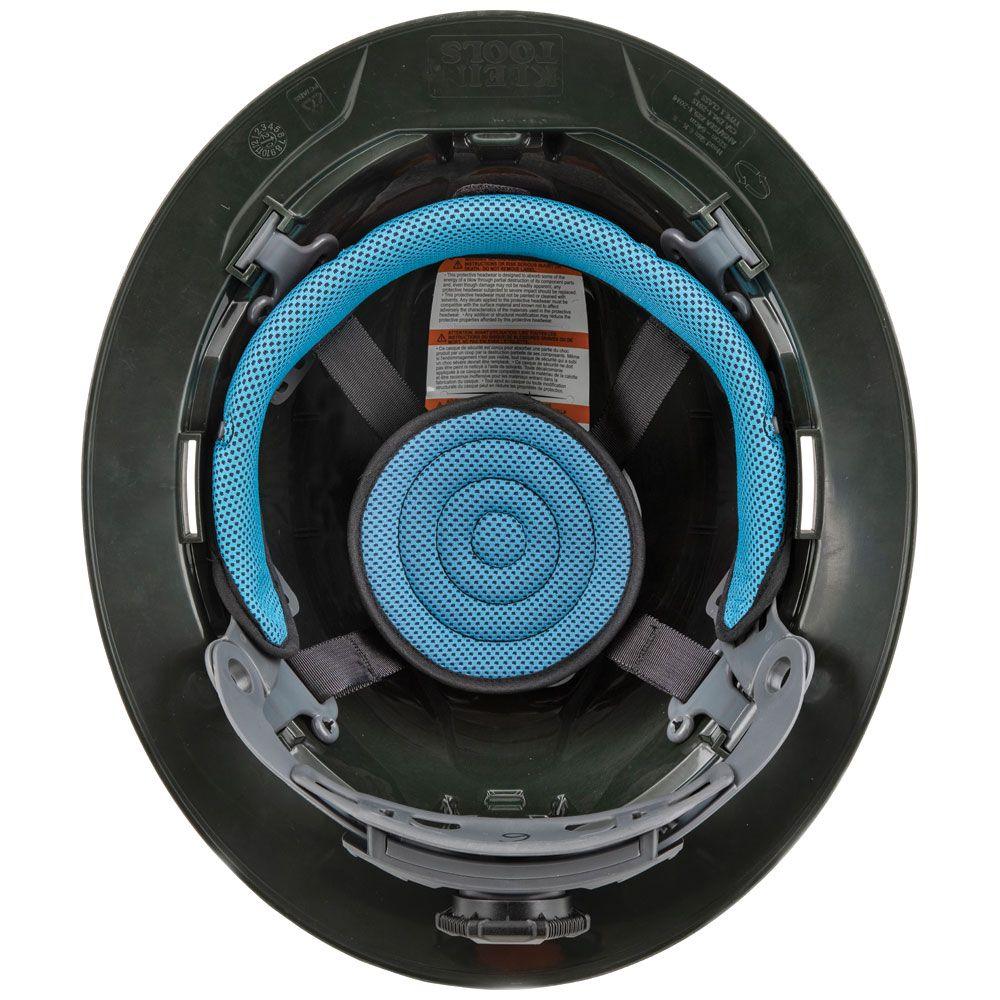 Klein Tools Hard Hat, Premium KARBN™ Pattern, Non-Vented Full Brim, Class E, Model 60345 - Image 8