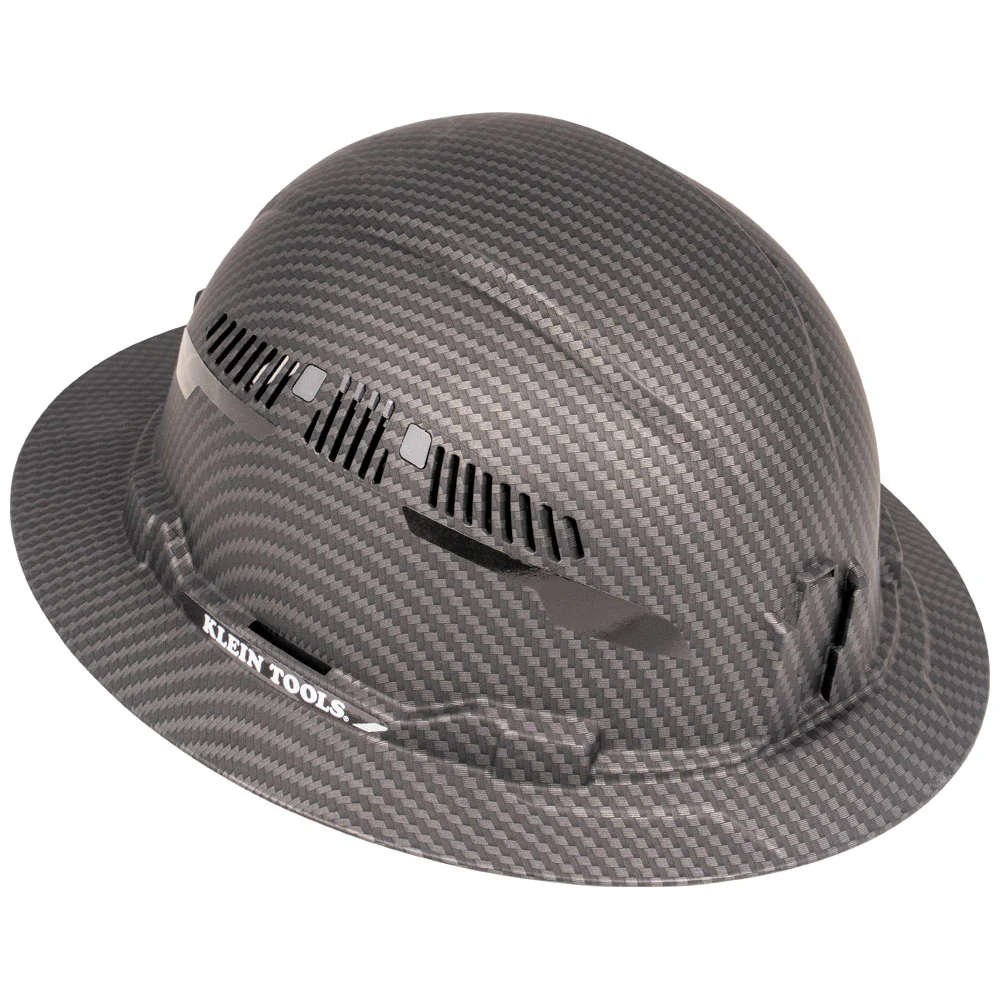 Klein Tools Hard Hat, Premium KARBN™ Pattern, Vented Full Brim, Class C, Model 60626 - Image 4