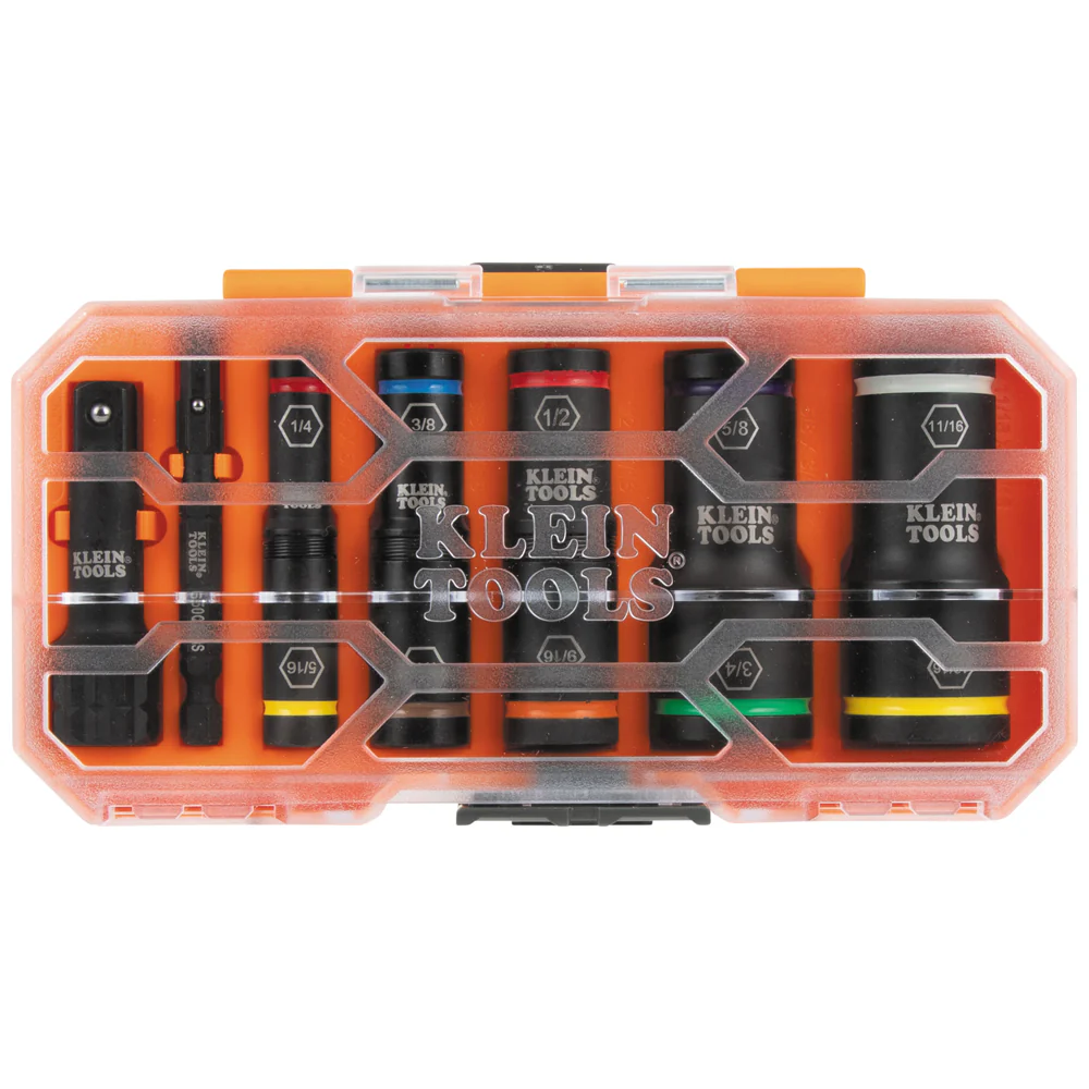 Klein Tools KNECT™ Heavy Duty Flip Impact Socket Set, SAE, 8-Piece, Model 65618* - Image 2