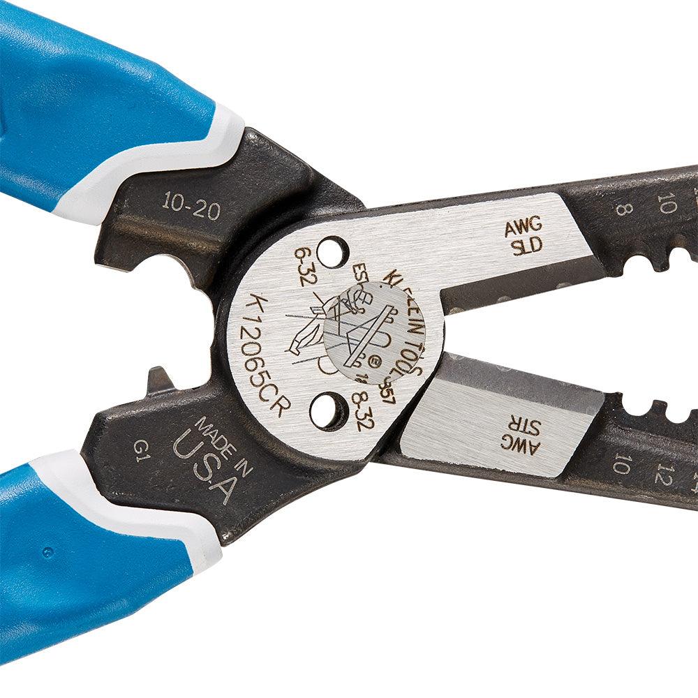Klein Tools Heavy-Duty Wire Stripper with Crimping 8-20 AWG, Model K12065CR - Image 2