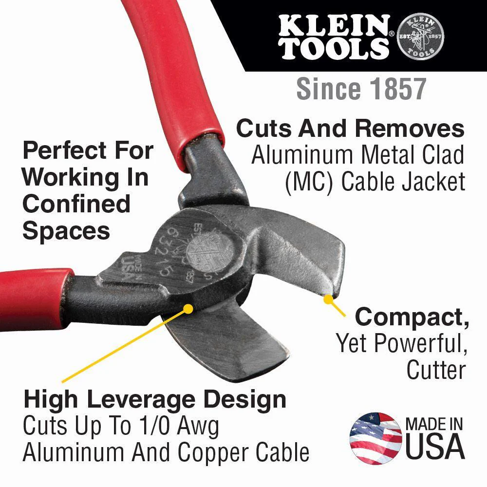 Klein Tools High-Leverage Compact Cable Cutter, Model 63215* - Image 2