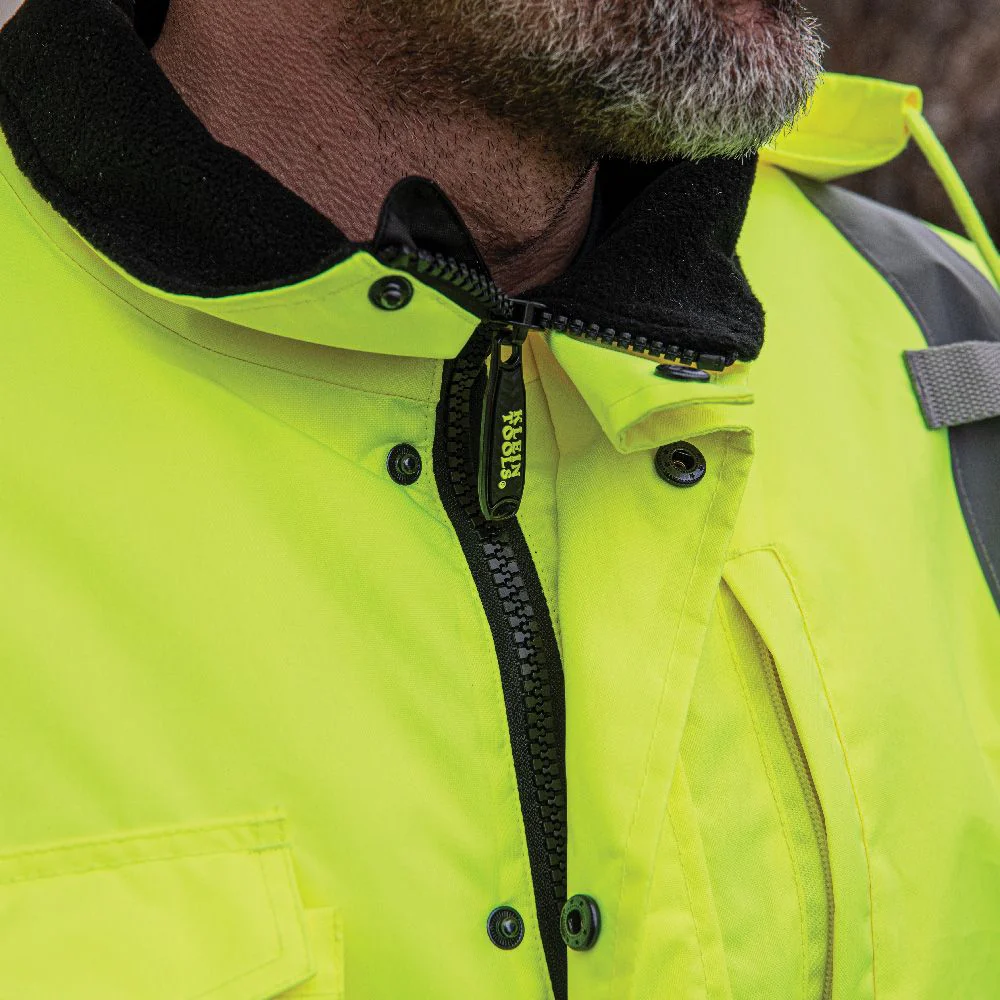 Klein Tools 3X-Large High-Visibility Winter Bomber Jacket, Model 60612 - Image 3