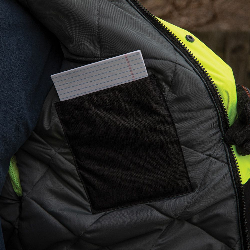 Klein Tools 3X-Large High-Visibility Winter Bomber Jacket, Model 60612 - Image 5