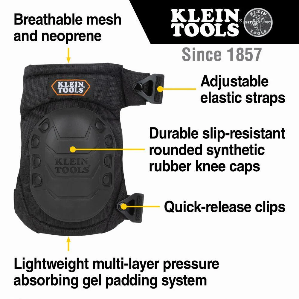 Klein Tools Hinged Gel Knee Pads, Model 60344 - Image 2