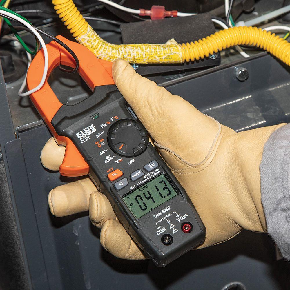 Klein Tools HVAC Digital Clamp Meter, 400 Amps, Model CL320 - Image 9