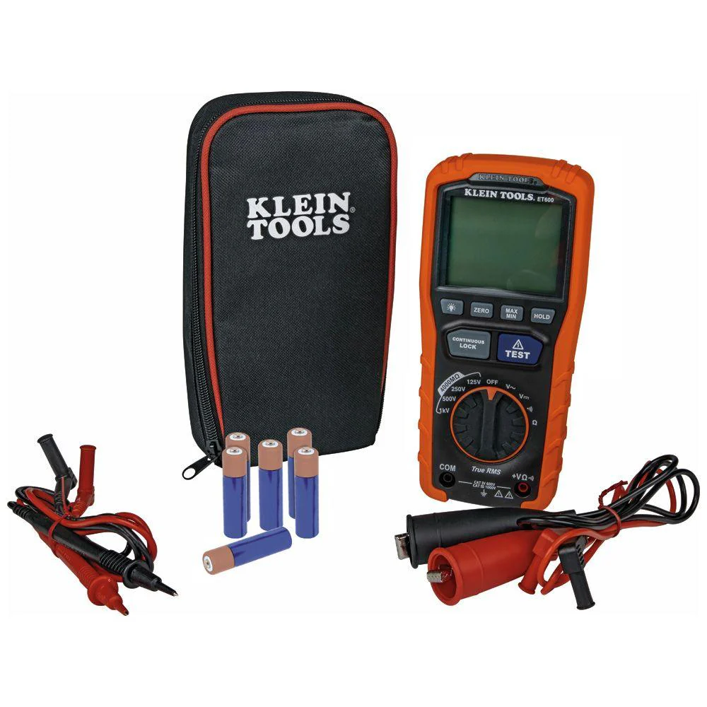 Klein Tools Insulation Resistance Tester, Model ET600 - Image 11