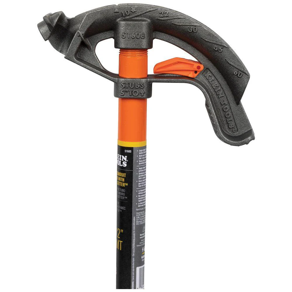 Klein Tools Iron Conduit Bender 3/4'' EMT with Angle Setter™, Model 51604* - Image 4
