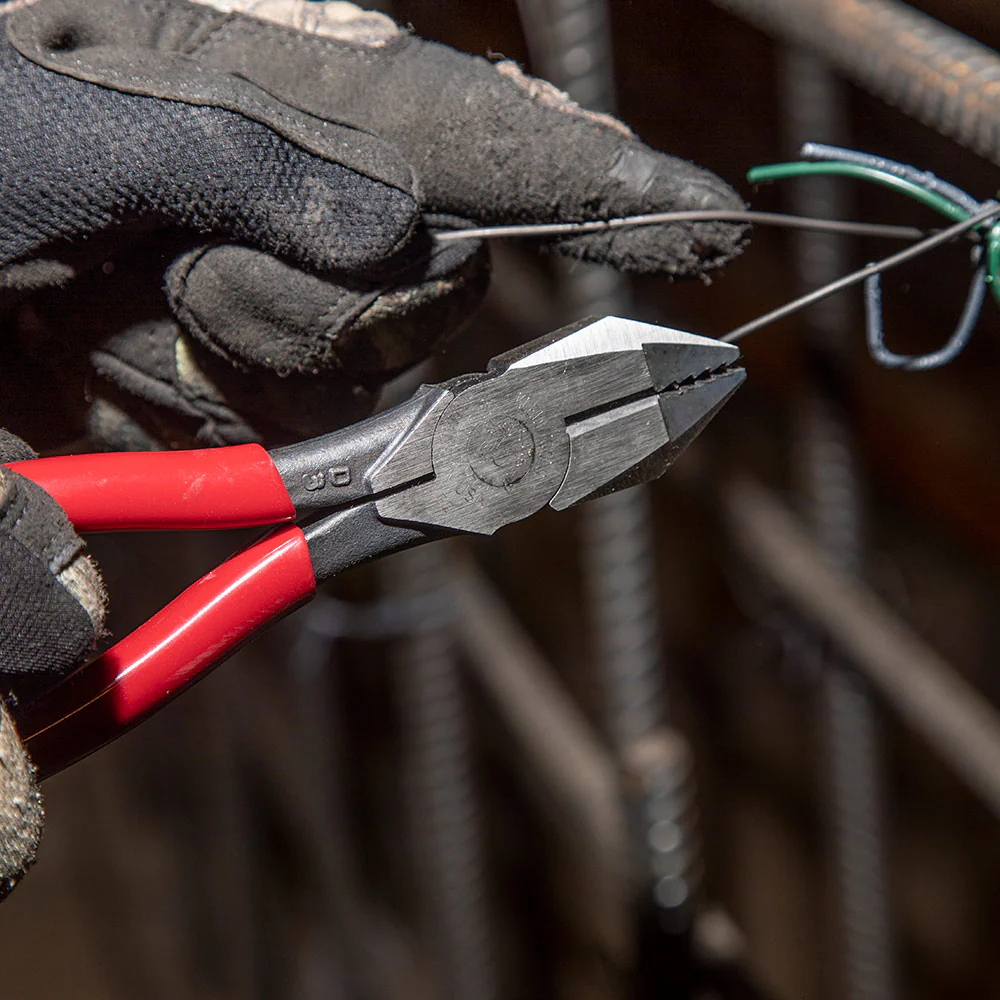 Klein Tools Ironworker's Pliers, Aggressive Knurl, 9-Inch, Model D201-7CSTA* - Image 5