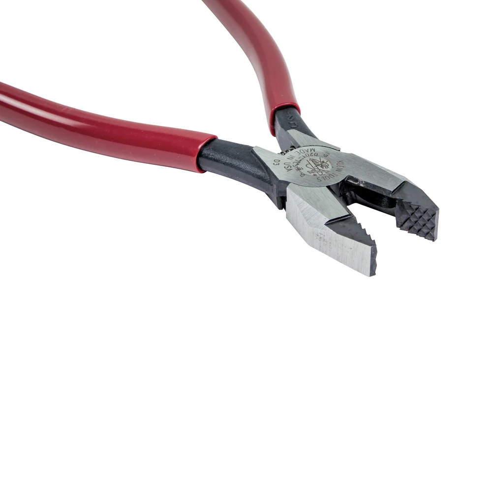 Klein Tools Ironworker's Pliers, Aggressive Knurl, 9-Inch, Model D201-7CSTA* - Image 7