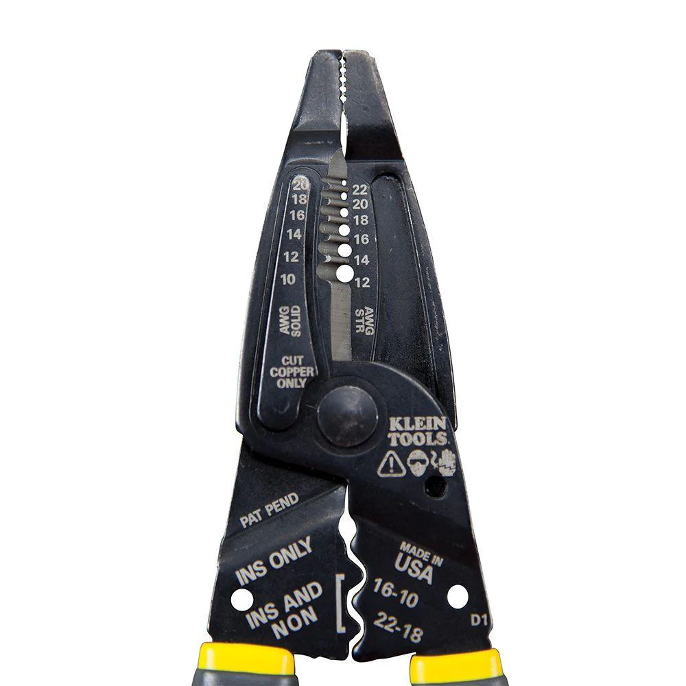 Klein Tools Klein-Kurve Long-Nose Wire Stripper, Wire Cutter, Crimping Tool, Model 1009* - Image 5