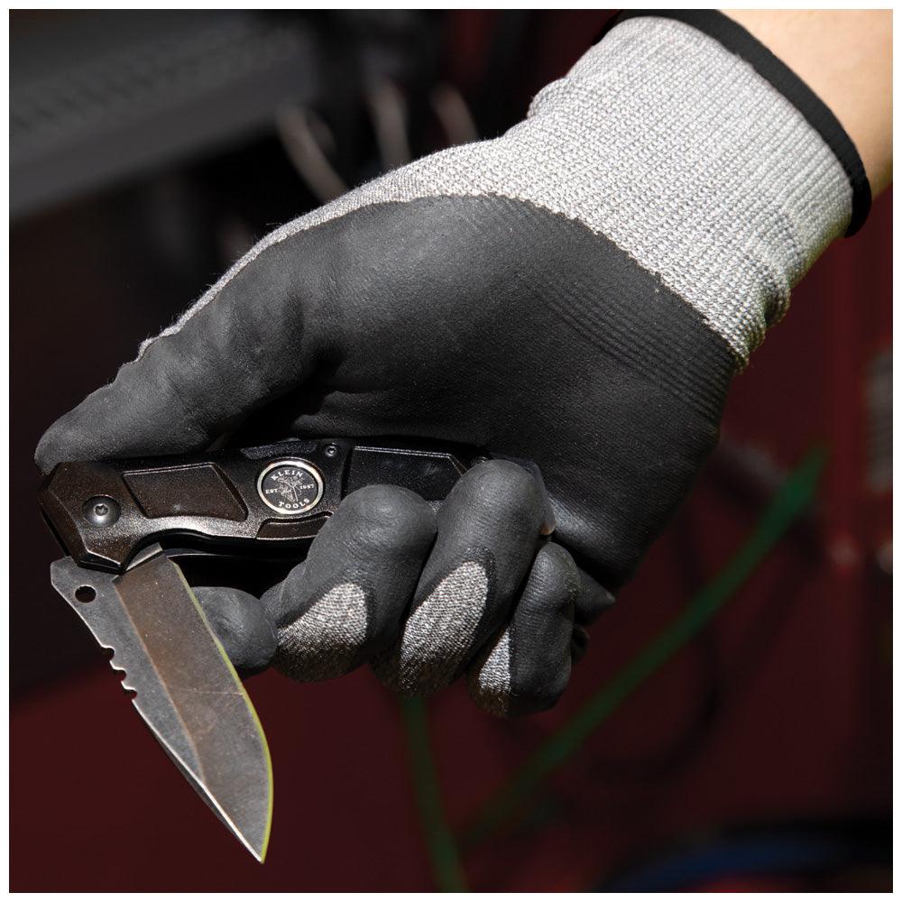 Klein Tools Large Cut 2 Touchscreen Leather Gloves (2 Pairs) Model 60185 - Image 7