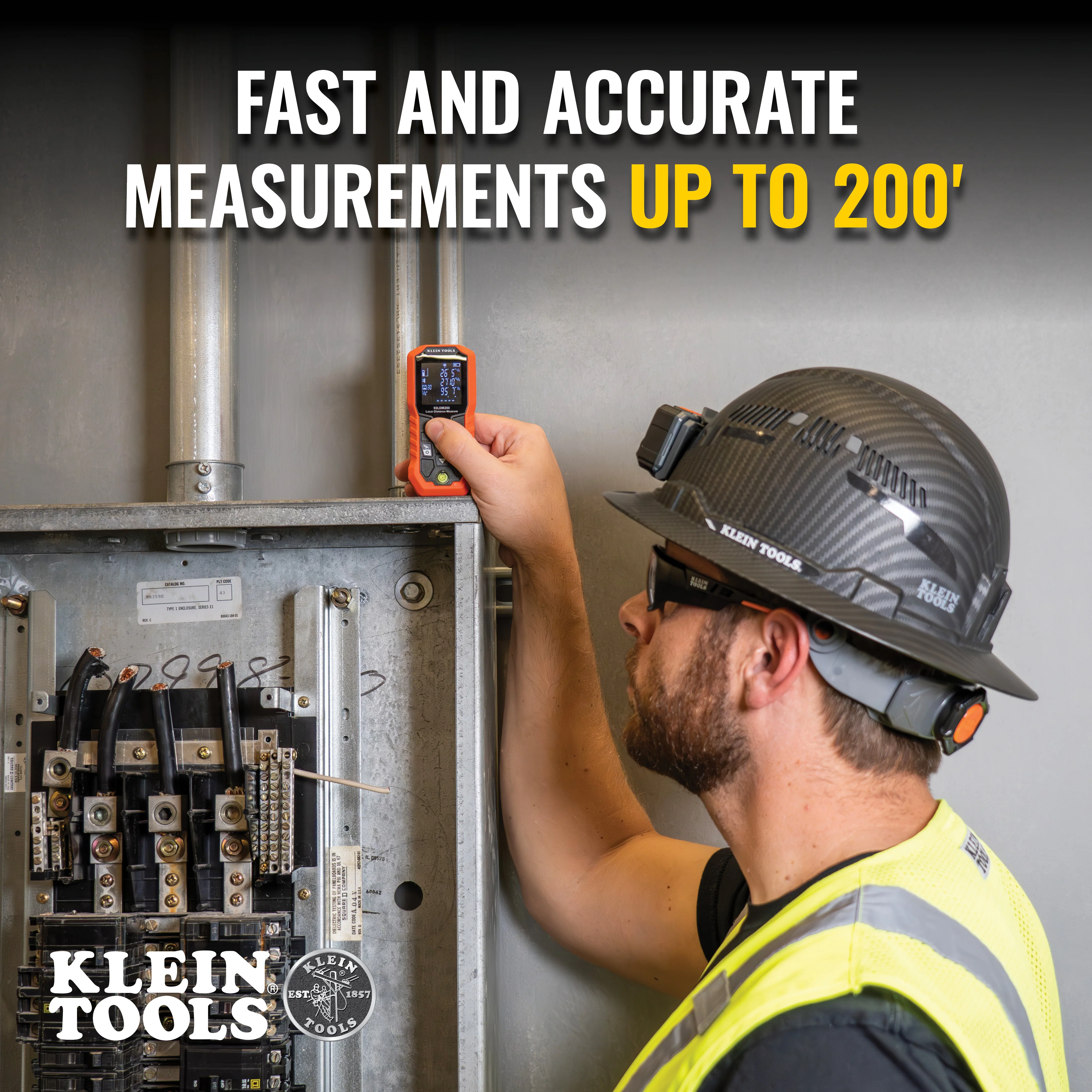 Klein Tools Laser Distance Measurer, Up to 200', Model 93LDM200* - Image 3