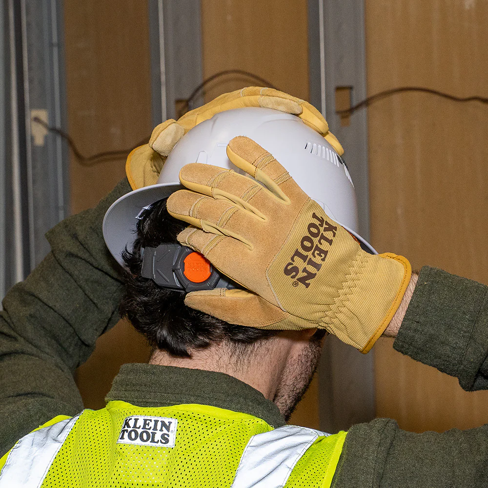 Klein Tools Leather All Purpose Gloves, Large, Model 60608 - Image 7