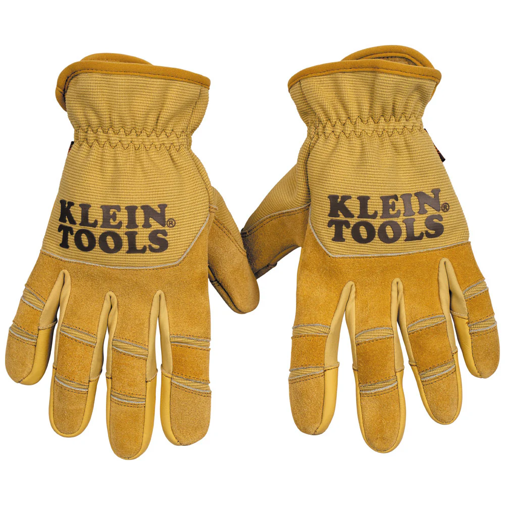 Klein Tools Leather All Purpose Gloves, Small, Model 60606