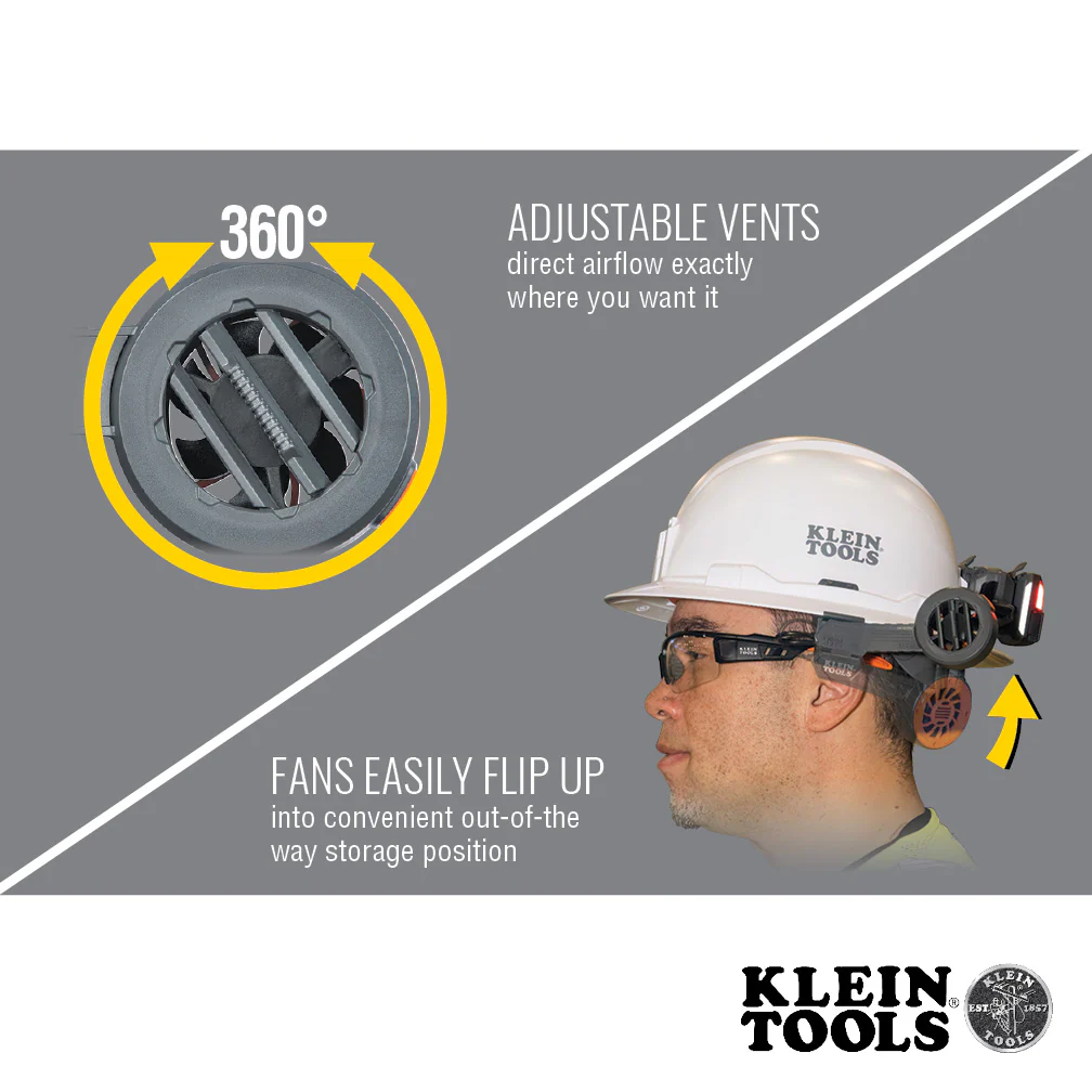 Klein Tools Lightweight Cooling Fan for Hard Hats, Model 60523* - Image 3
