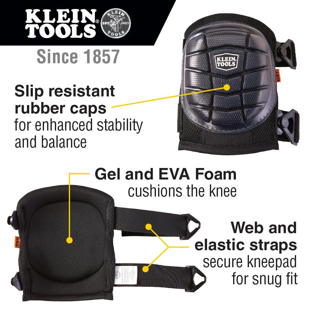 Klein Tools Lightweight Gel Knee Pads, Model 60184 - Image 6
