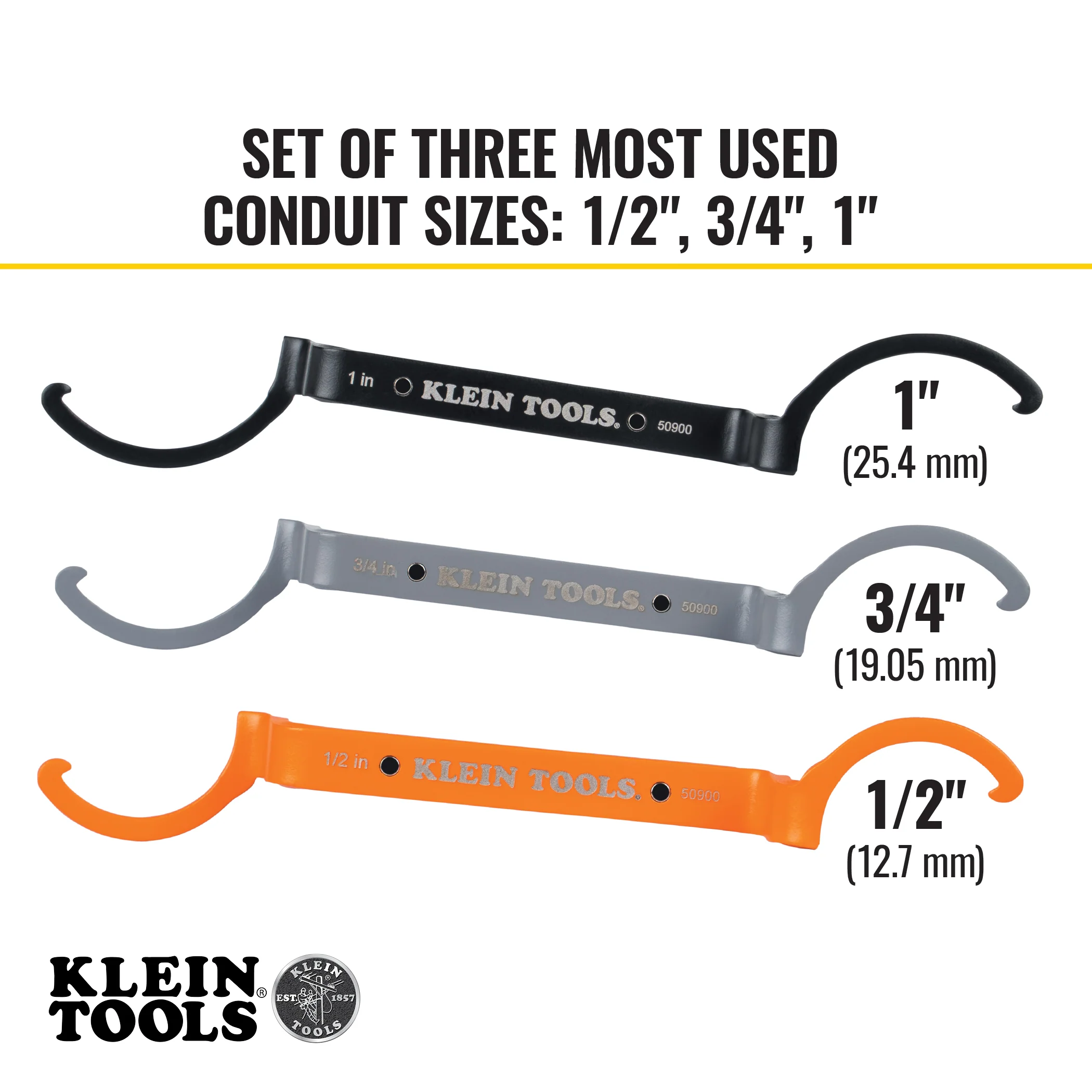 Klein Tools Locknut Wrench Set, Model 50900R* - Image 3