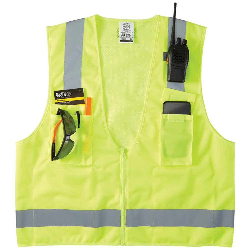 Klein Tools Medium/Large High Visibility Safety Vest, Model 60269 - Image 3